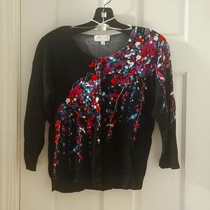 Joseph A 3/4 length sleeve sweater